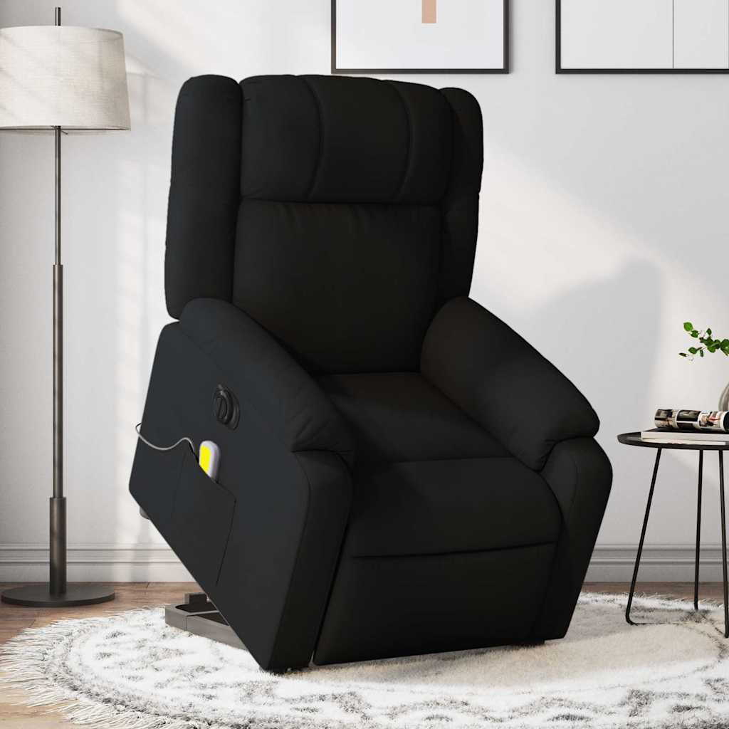 Fauteuil inclinable de massage électrique Noir Tissu - XIOS