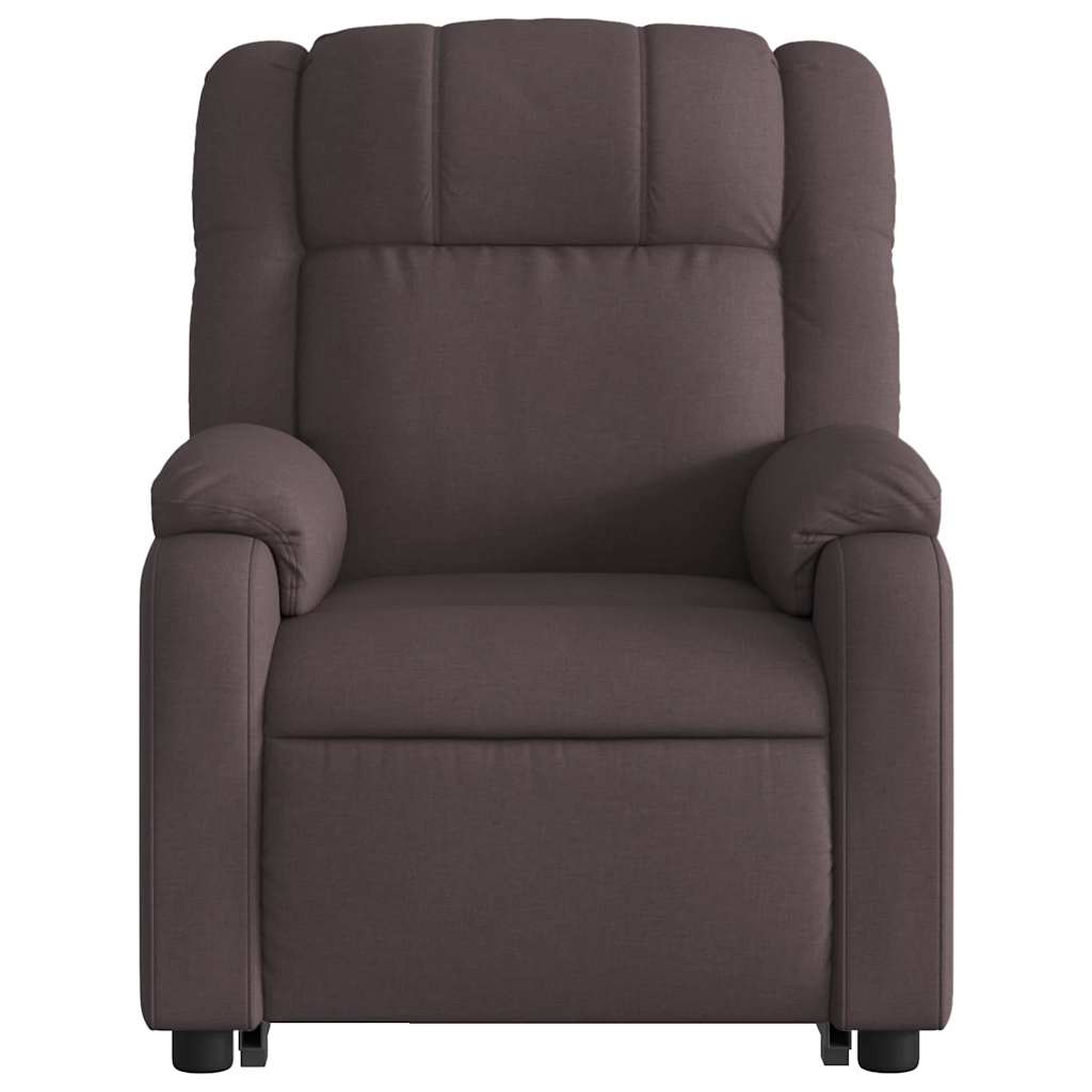 Fauteuil inclinable de massage électrique Marron foncé Tissu - XIOS