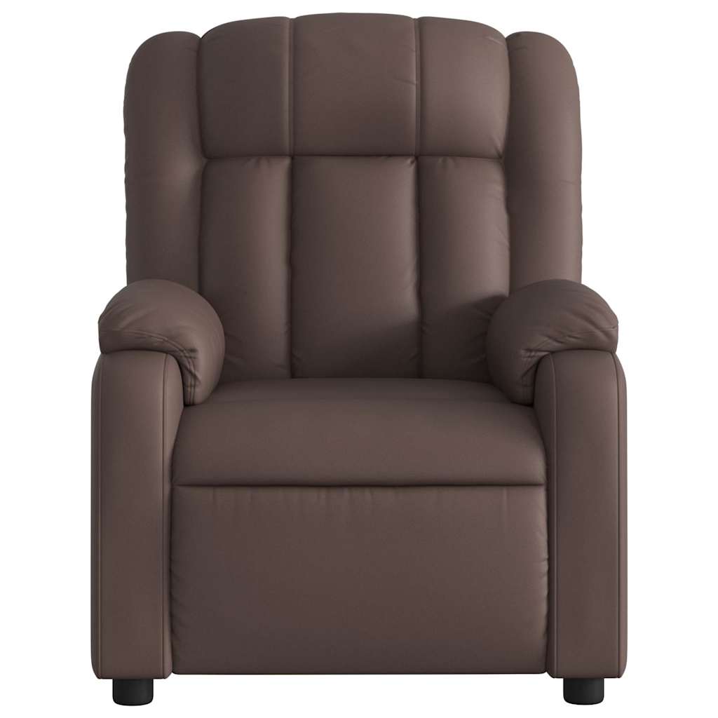 Fauteuil inclinable électrique Marron Similicuir - XIOS