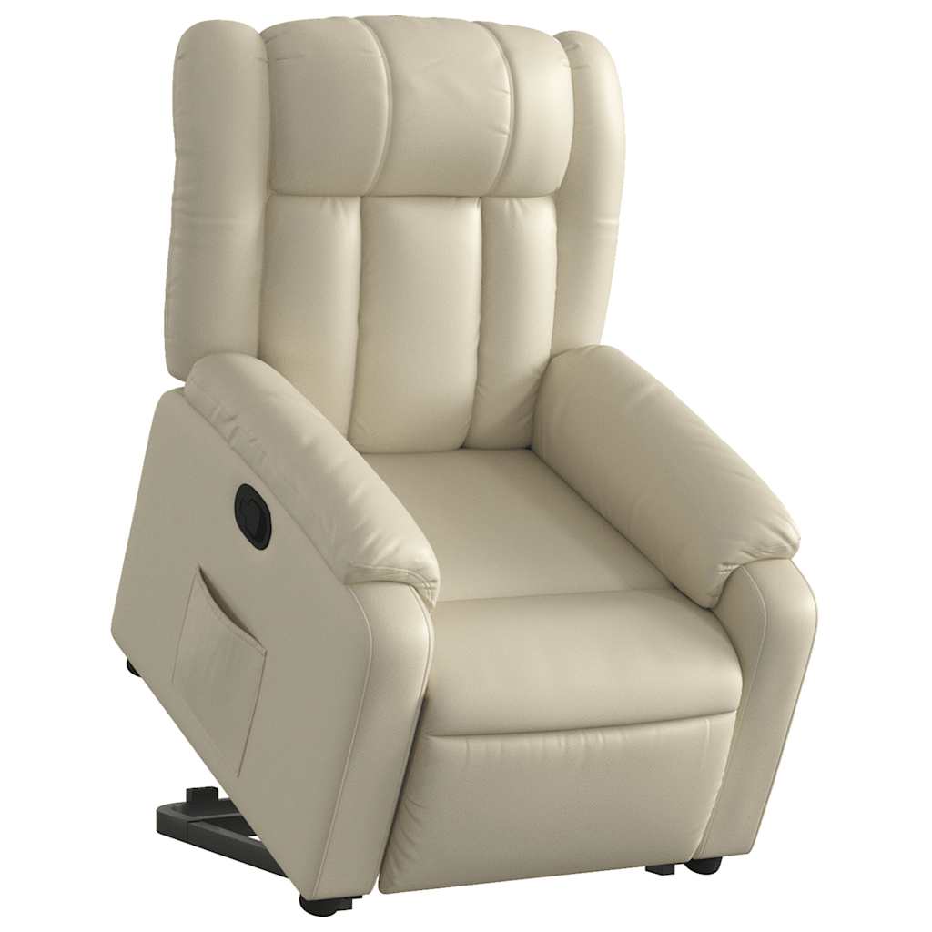 Fauteuil inclinable Crème Similicuir - XIOS