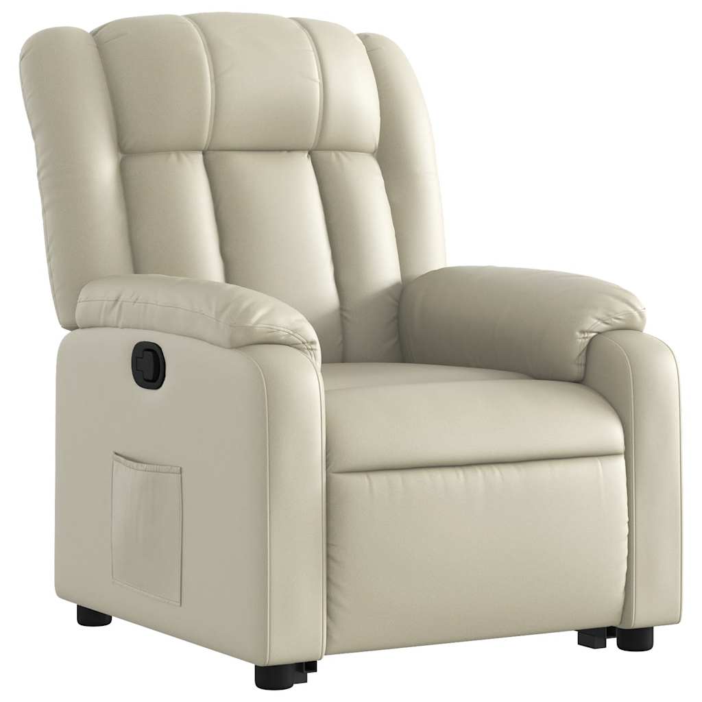 Fauteuil inclinable Crème Similicuir - XIOS