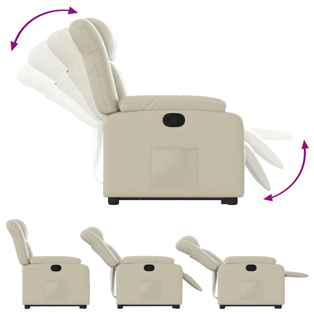 Fauteuil inclinable Crème Similicuir - XIOS