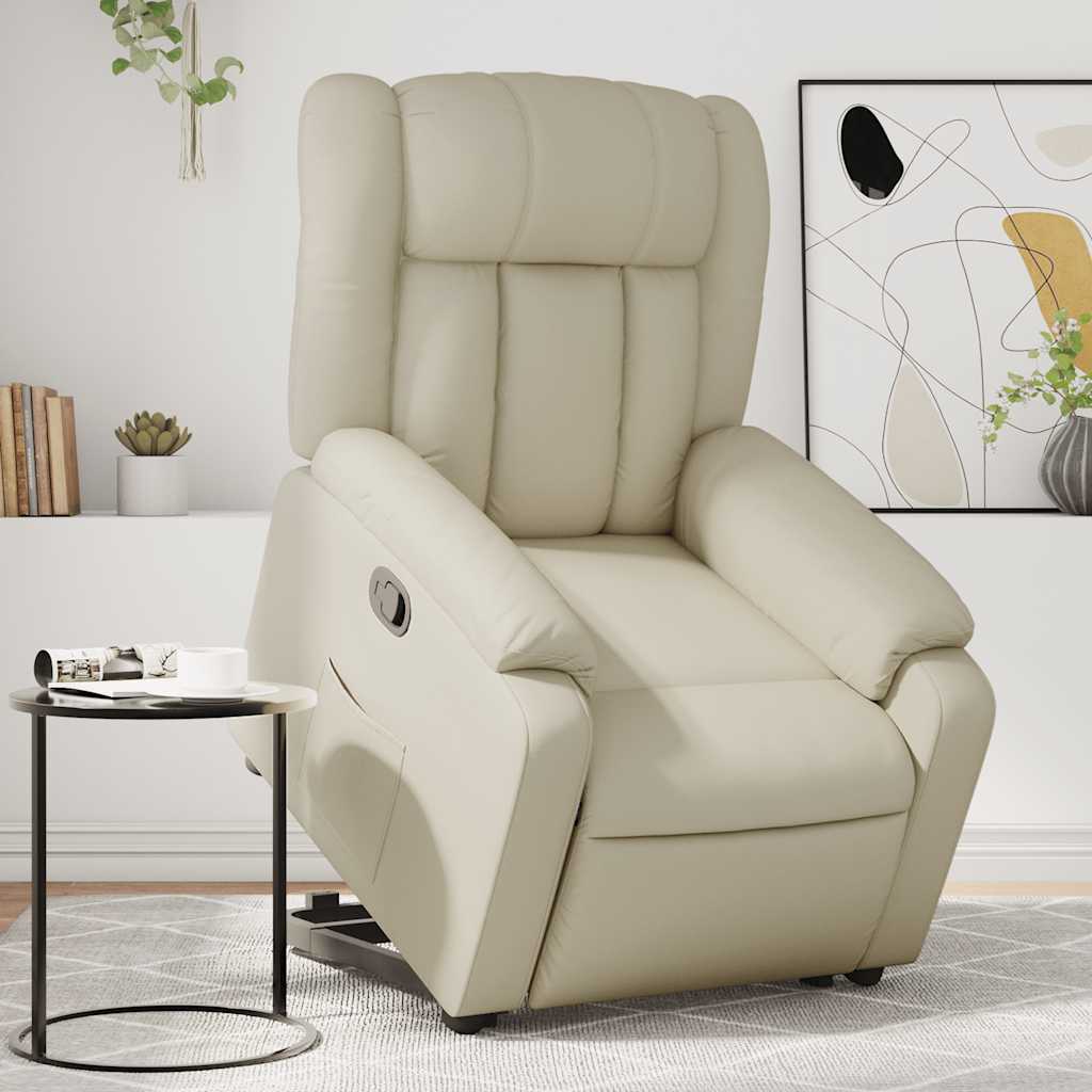 Fauteuil inclinable Crème Similicuir - XIOS