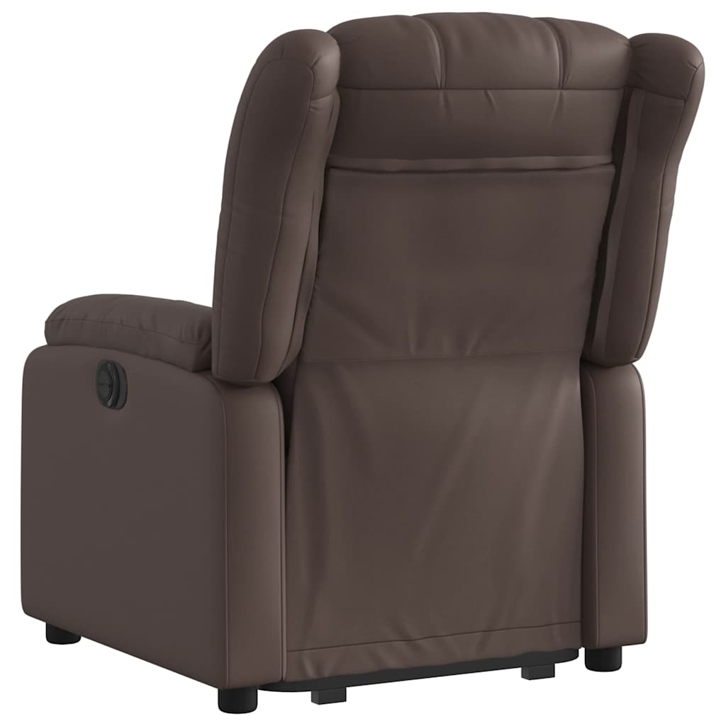 Fauteuil inclinable marron similicuir - XIOS