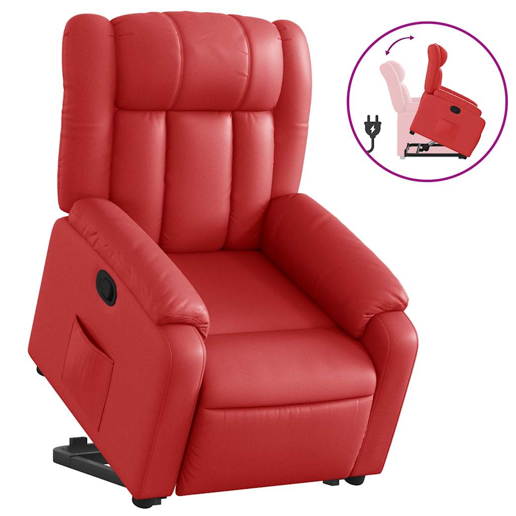 Fauteuil inclinable Rouge Similicuir - XIOS