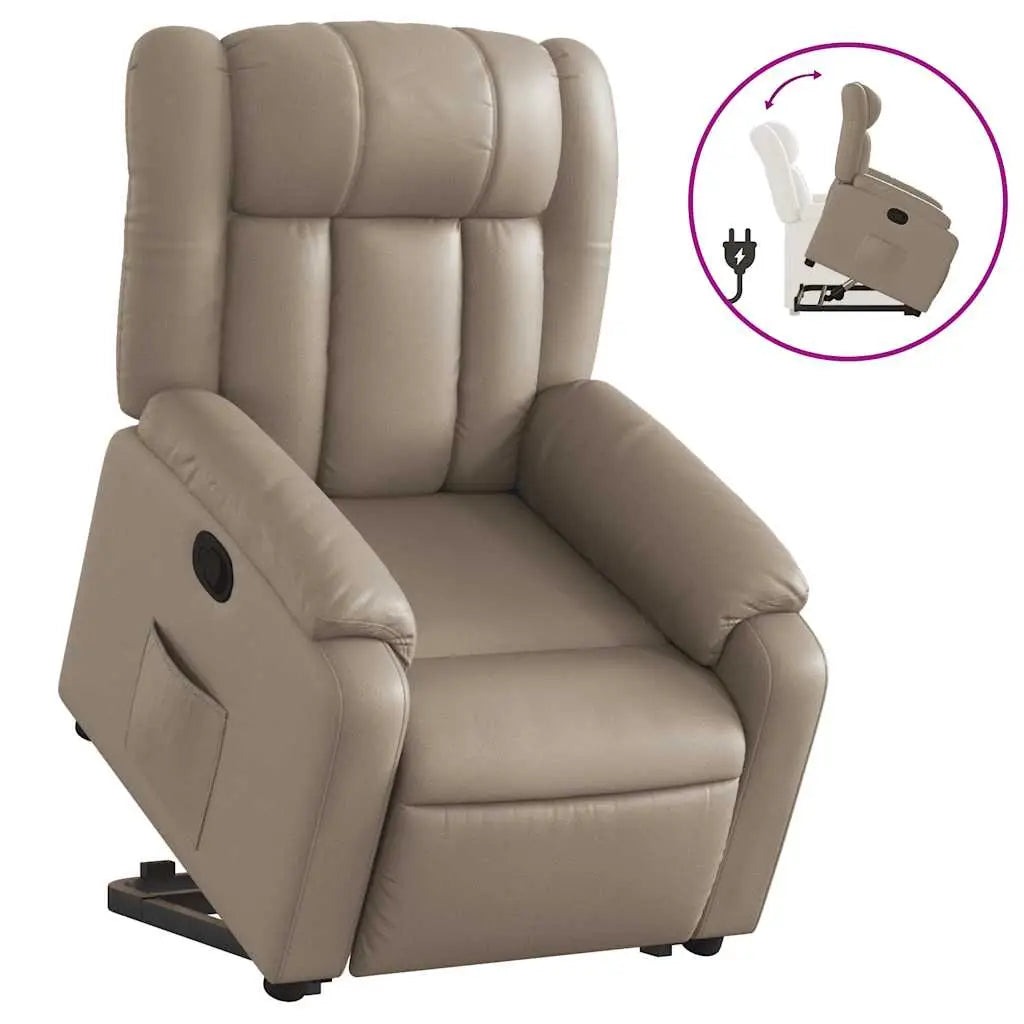 Fauteuil inclinable Cappuccino Similicuir - XIOS