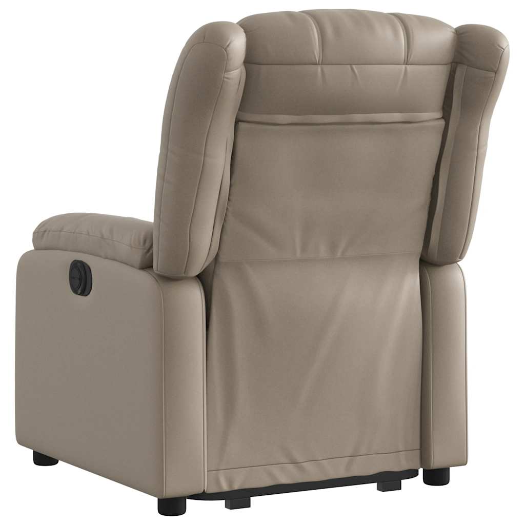 Fauteuil inclinable électrique cappuccino similicuir - XIOS