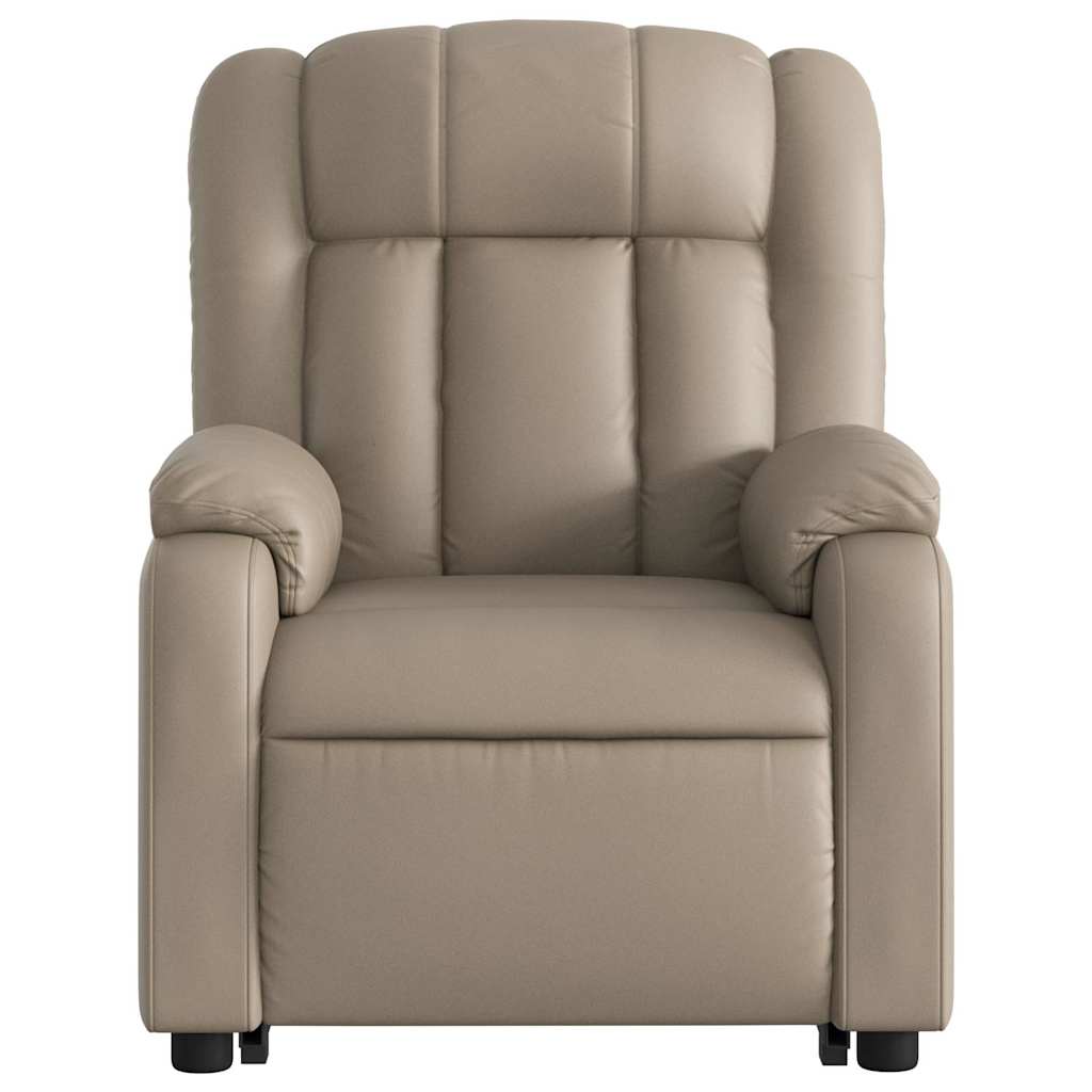 Fauteuil inclinable électrique cappuccino similicuir - XIOS