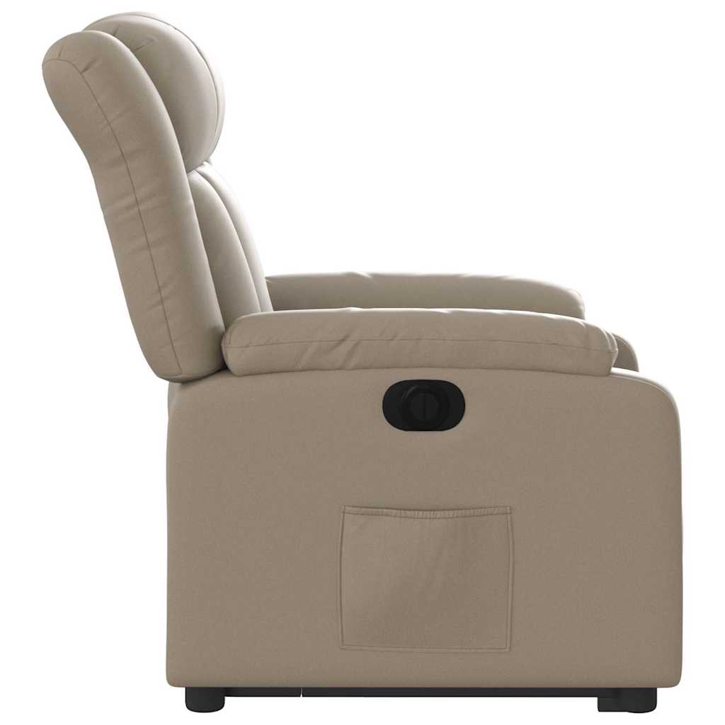 Fauteuil inclinable électrique cappuccino similicuir - XIOS