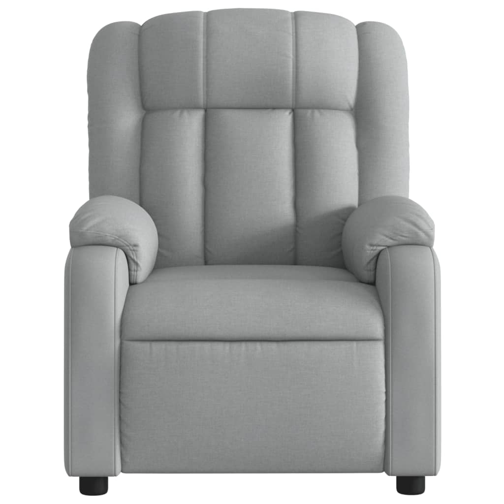 Fauteuil inclinable électrique Gris clair Tissu - XIOS