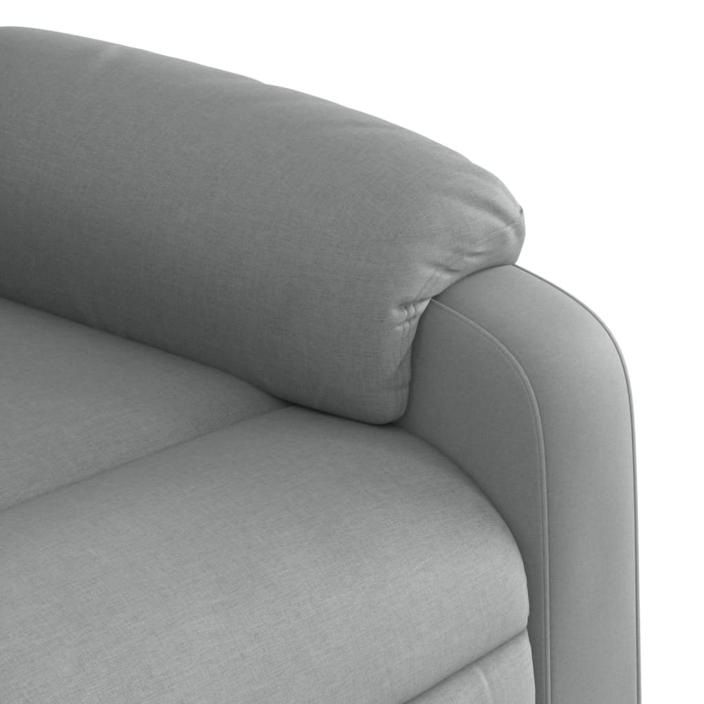 Fauteuil inclinable électrique Gris clair Tissu - XIOS