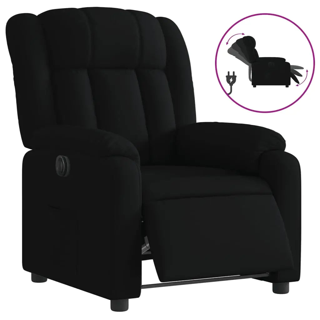 Fauteuil inclinable électrique Noir Tissu - XIOS
