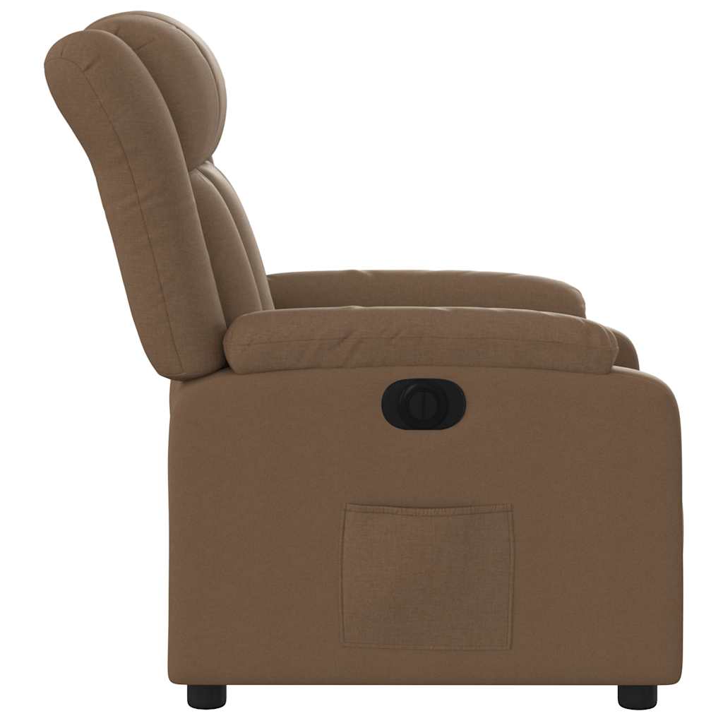 Fauteuil inclinable électrique Marron Tissu - XIOS