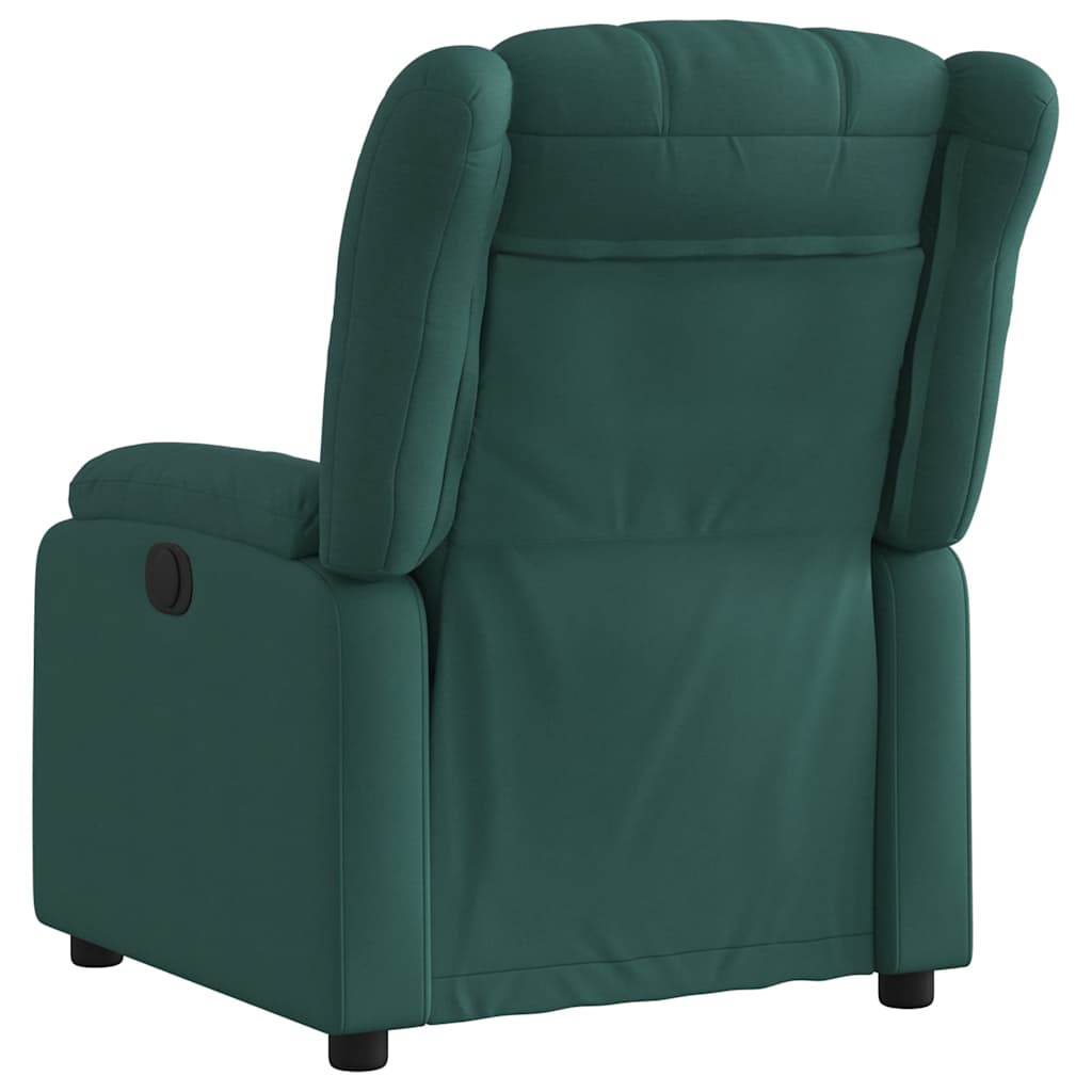 Fauteuil inclinable électrique Vert foncé Tissu - XIOS