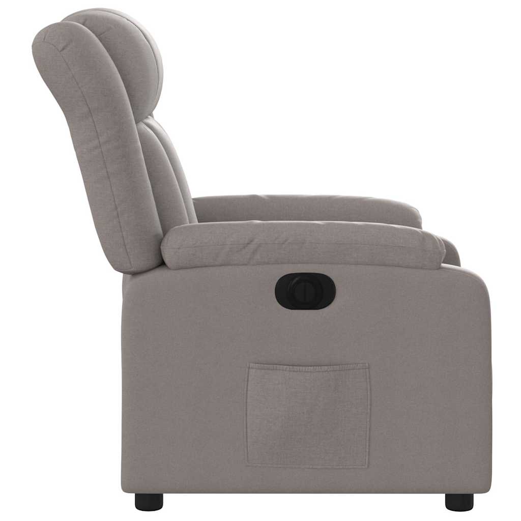 Fauteuil inclinable électrique Taupe Tissu - XIOS