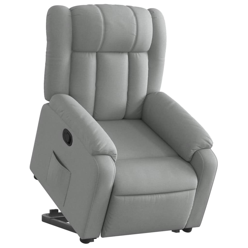 Fauteuil inclinable Gris clair Tissu - XIOS