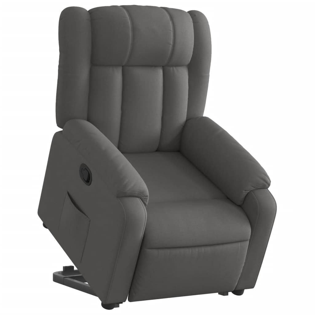 Fauteuil inclinable Gris foncé Tissu - XIOS