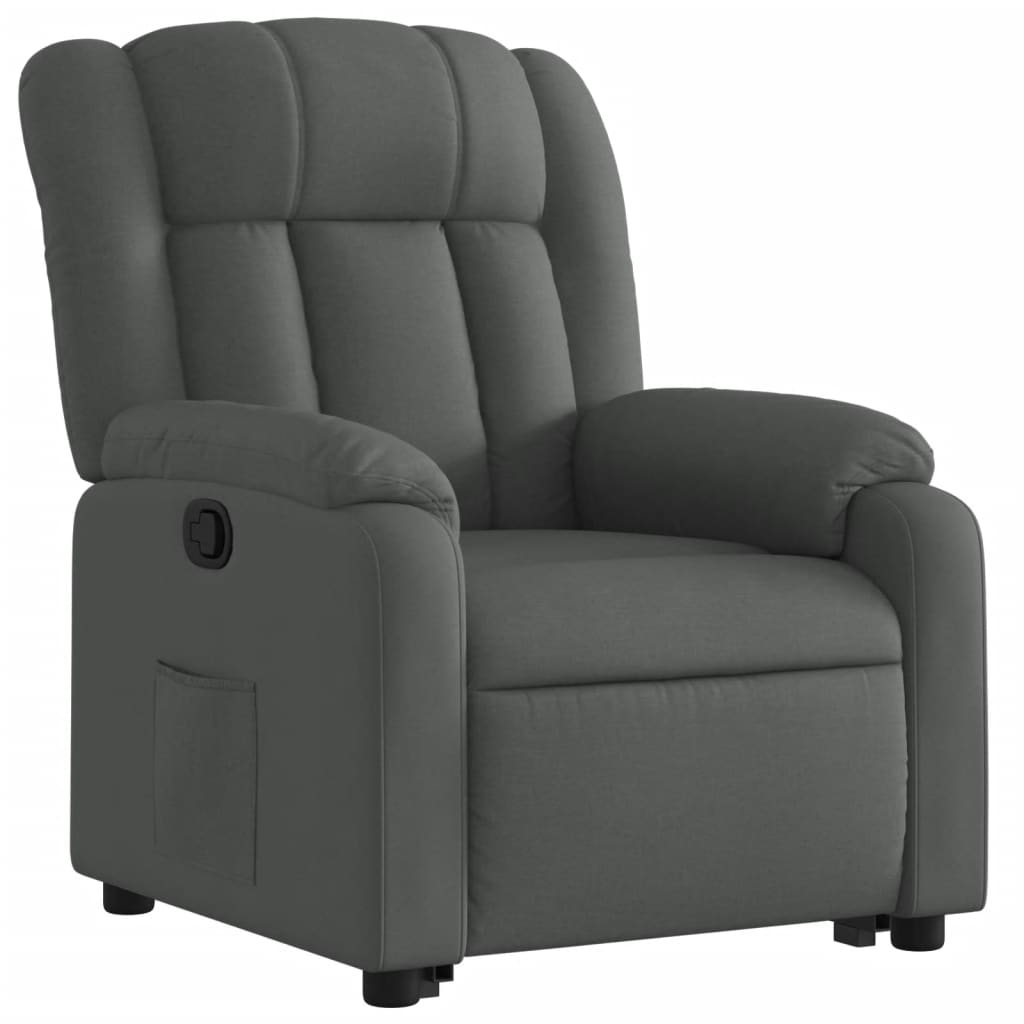Fauteuil inclinable Gris foncé Tissu - XIOS