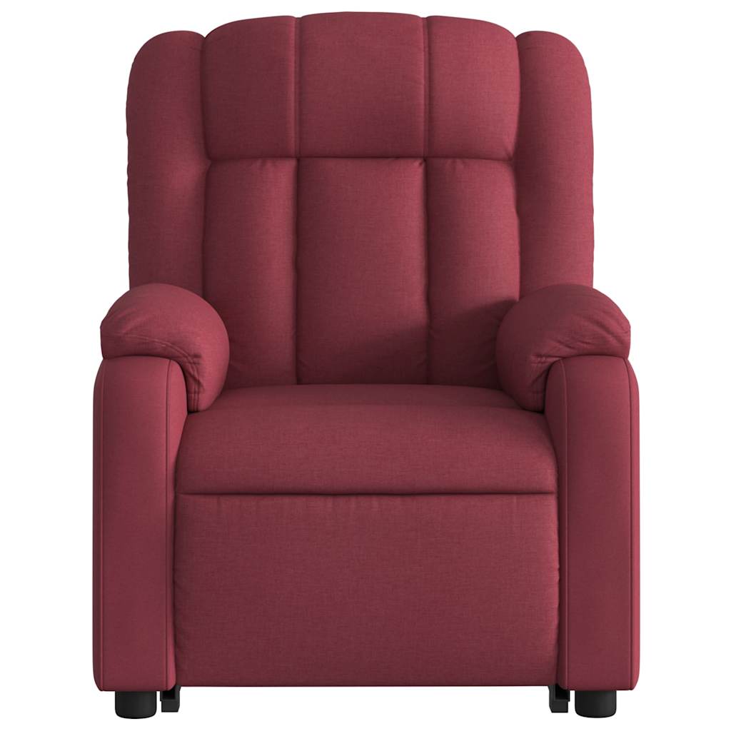Fauteuil inclinable rouge bordeaux tissu - XIOS