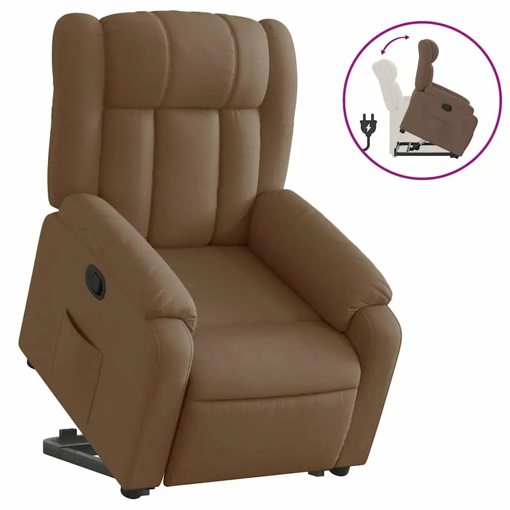 Fauteuil inclinable Marron Tissu - XIOS