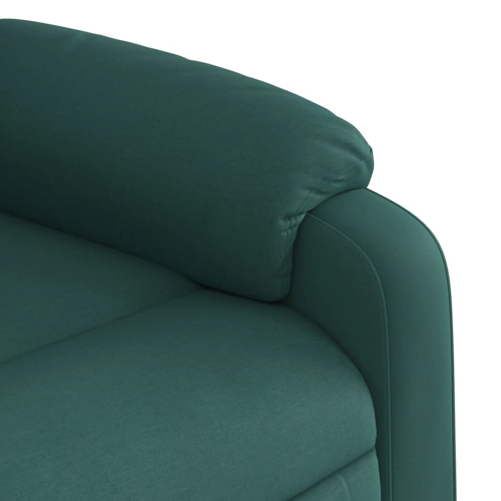 Fauteuil inclinable vert foncé tissu - XIOS