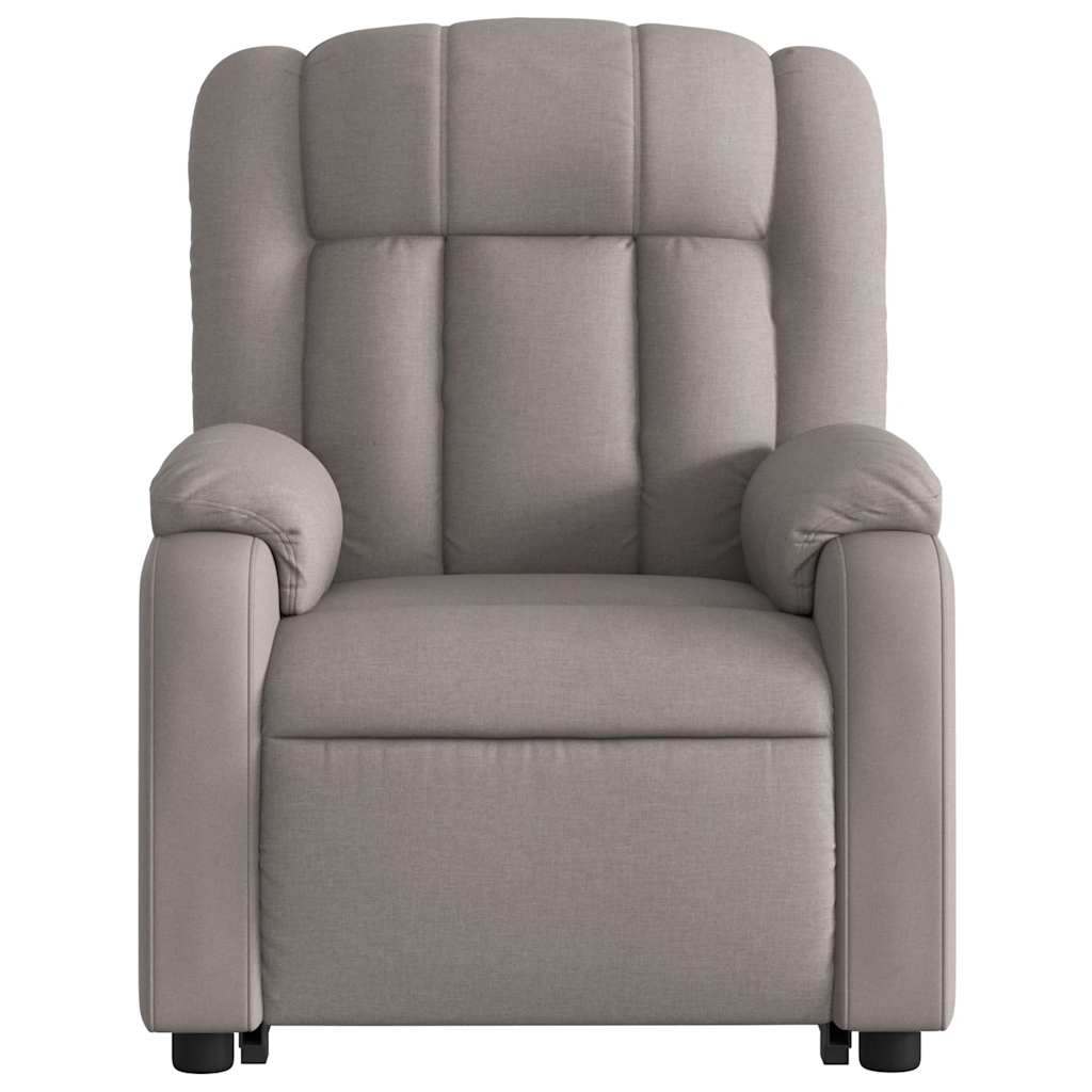 Fauteuil inclinable taupe tissu - XIOS