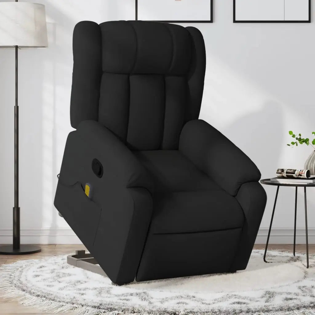 Fauteuil de massage inclinable Noir Tissu - XIOS