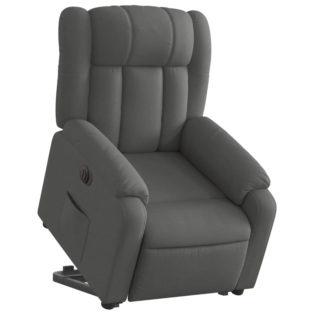 Fauteuil inclinable électrique gris foncé tissu - XIOS