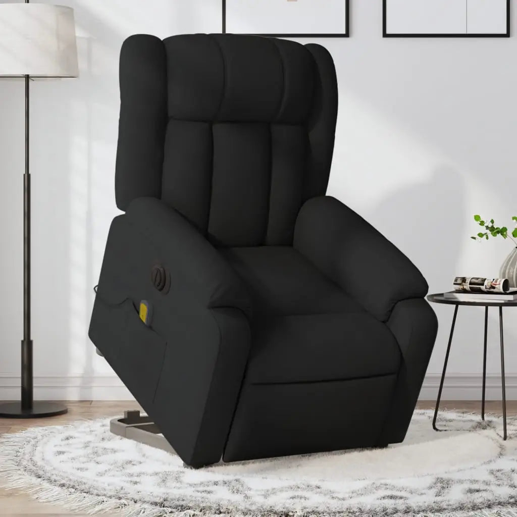 Fauteuil inclinable de massage électrique Noir Tissu - XIOS
