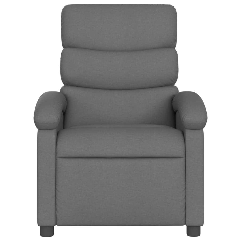 Fauteuil de massage inclinable gris foncé tissu - XIOS