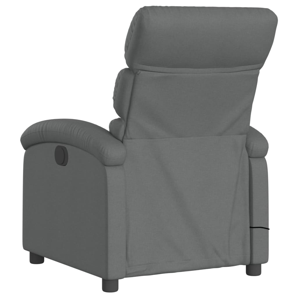Fauteuil de massage inclinable gris foncé tissu - XIOS