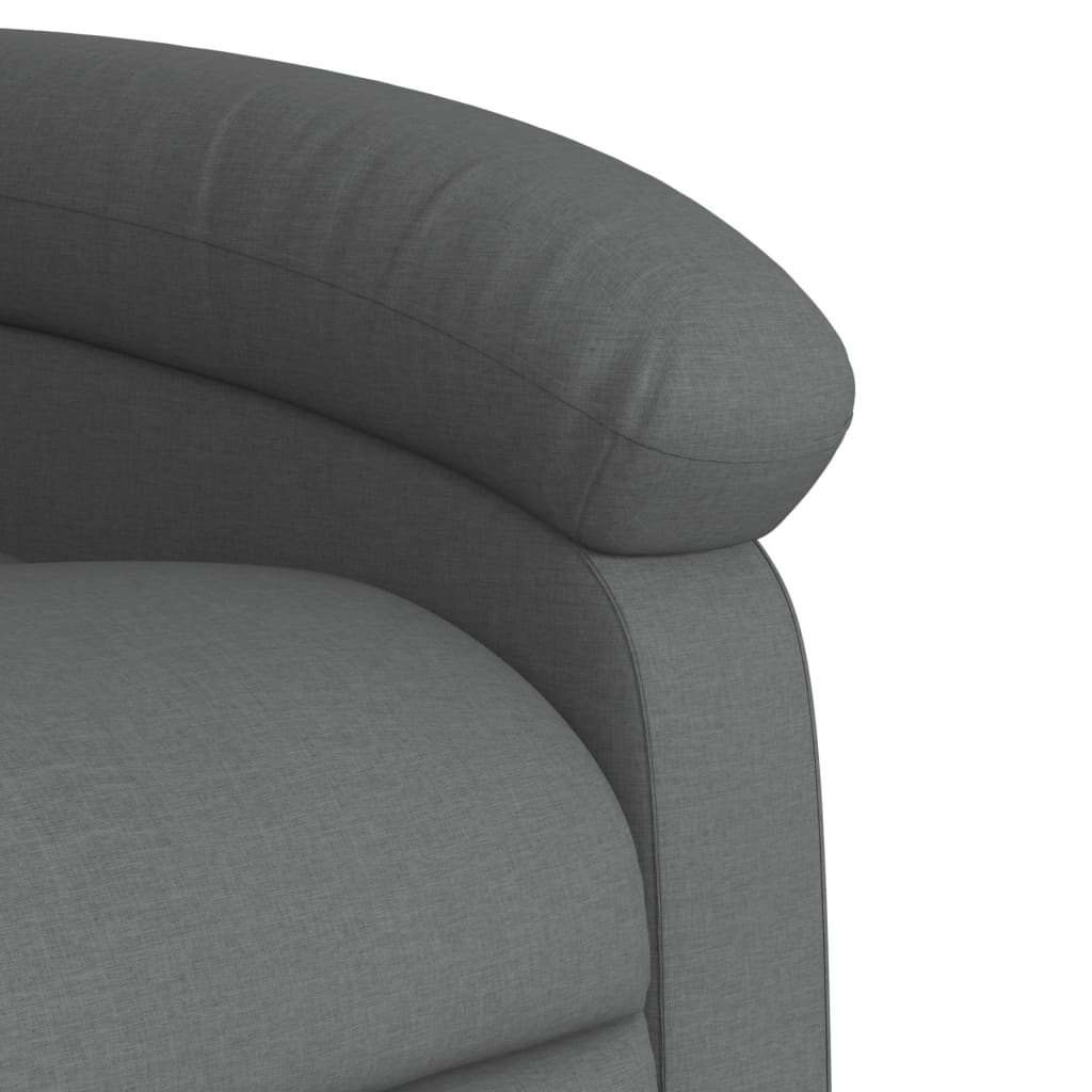 Fauteuil de massage inclinable gris foncé tissu - XIOS