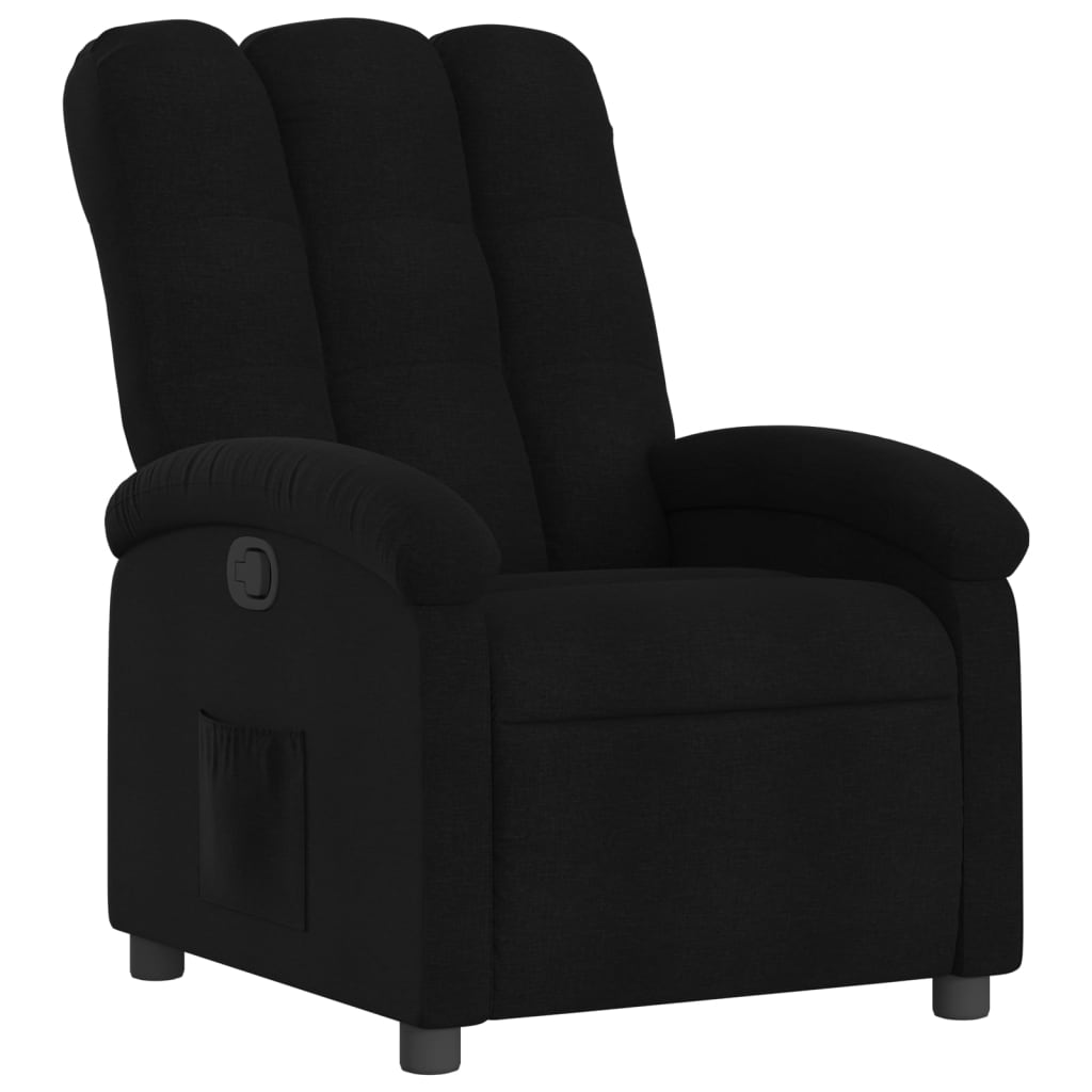 Fauteuil inclinable en tissu noir - XIOS