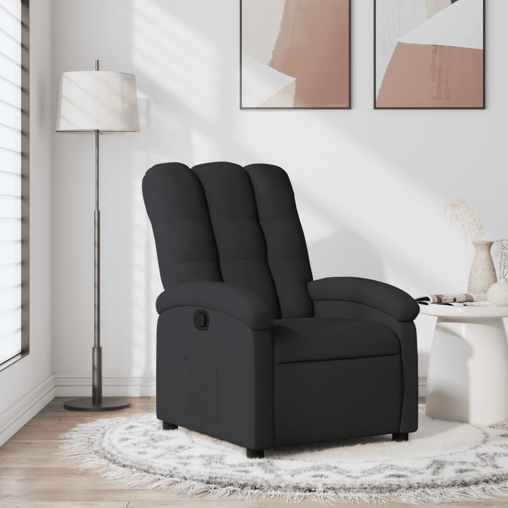 Fauteuil inclinable en tissu noir - XIOS