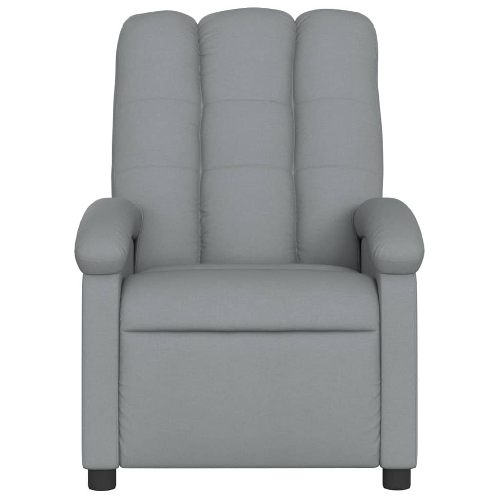 Fauteuil de massage inclinable gris clair tissu - XIOS