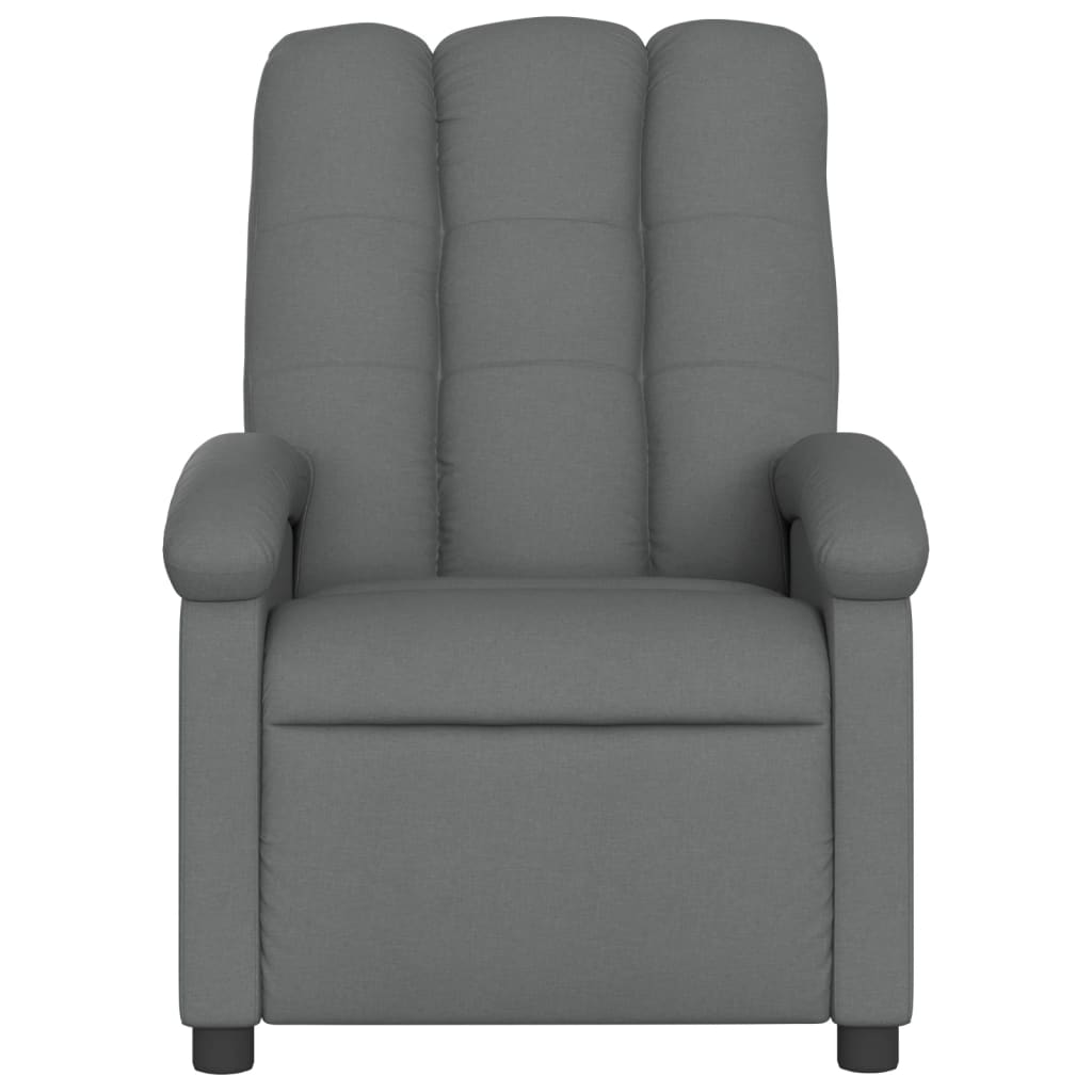 Fauteuil de massage inclinable gris foncé tissu - XIOS