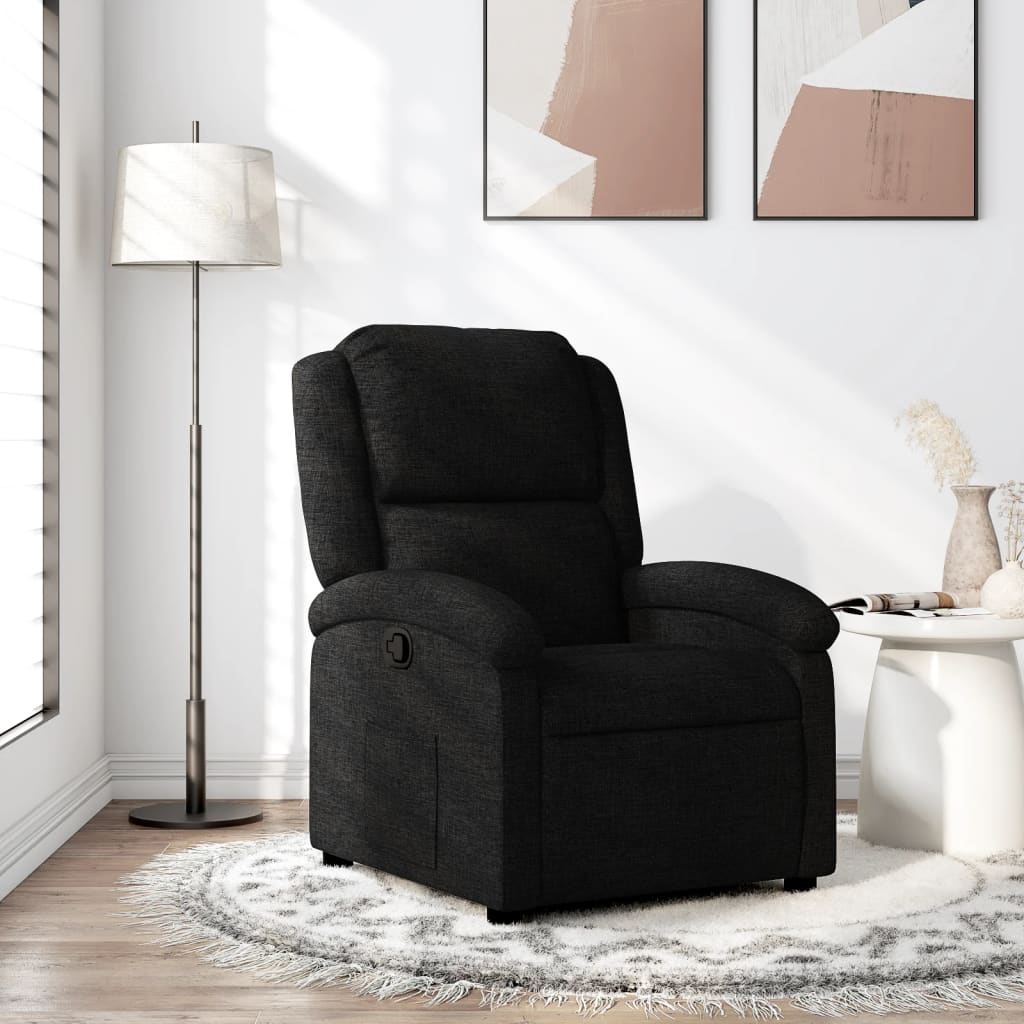 Fauteuil inclinable noir tissu - XIOS