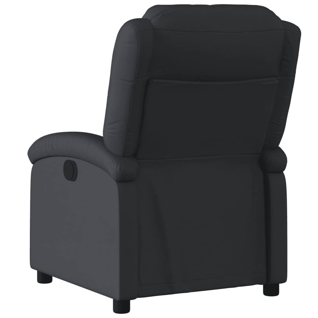 Fauteuil inclinable noir cuir véritable - XIOS