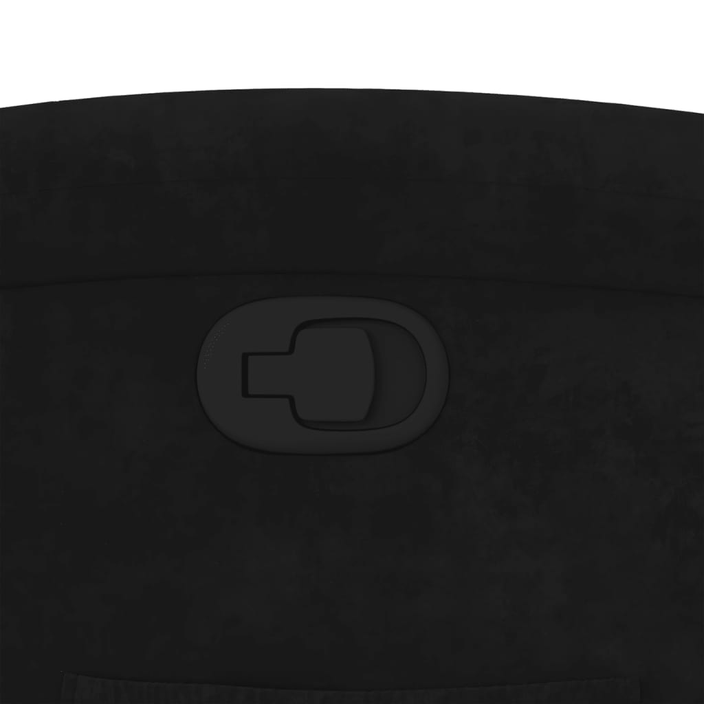 Fauteuil inclinable en velours noir - XIOS