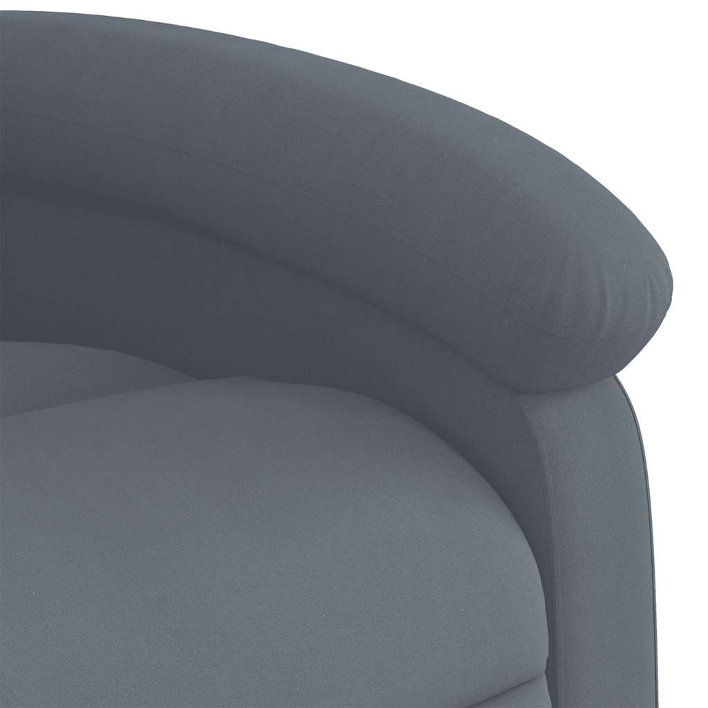 Fauteuil de massage inclinable velours gris foncé - XIOS