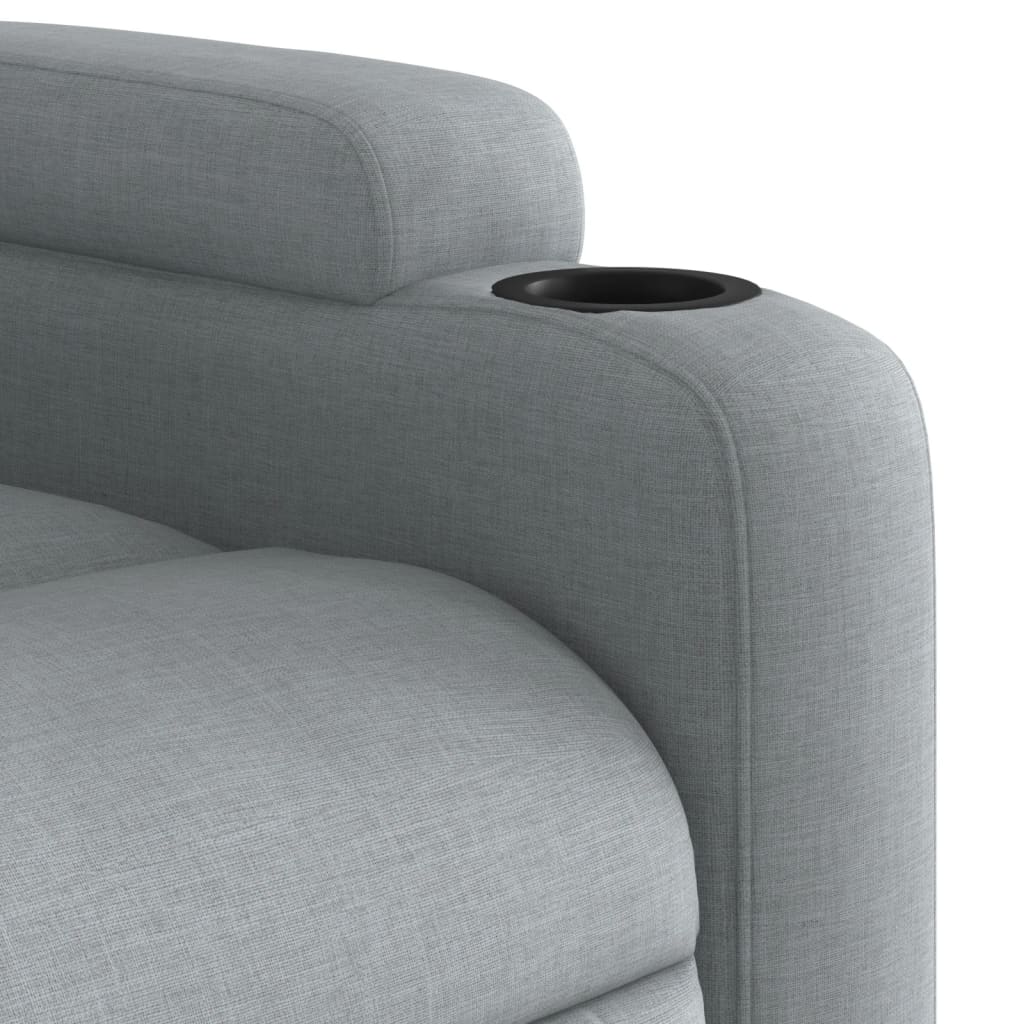 Fauteuil inclinable en tissu gris clair - XIOS