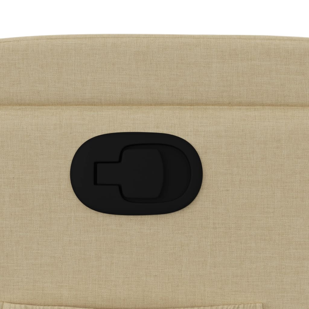Fauteuil inclinable en tissu crème - XIOS