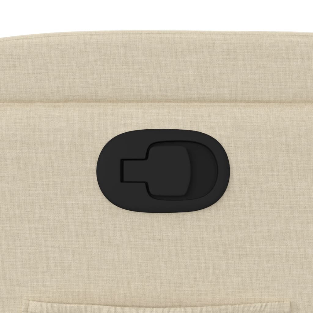 Fauteuil inclinable en tissu crème - XIOS
