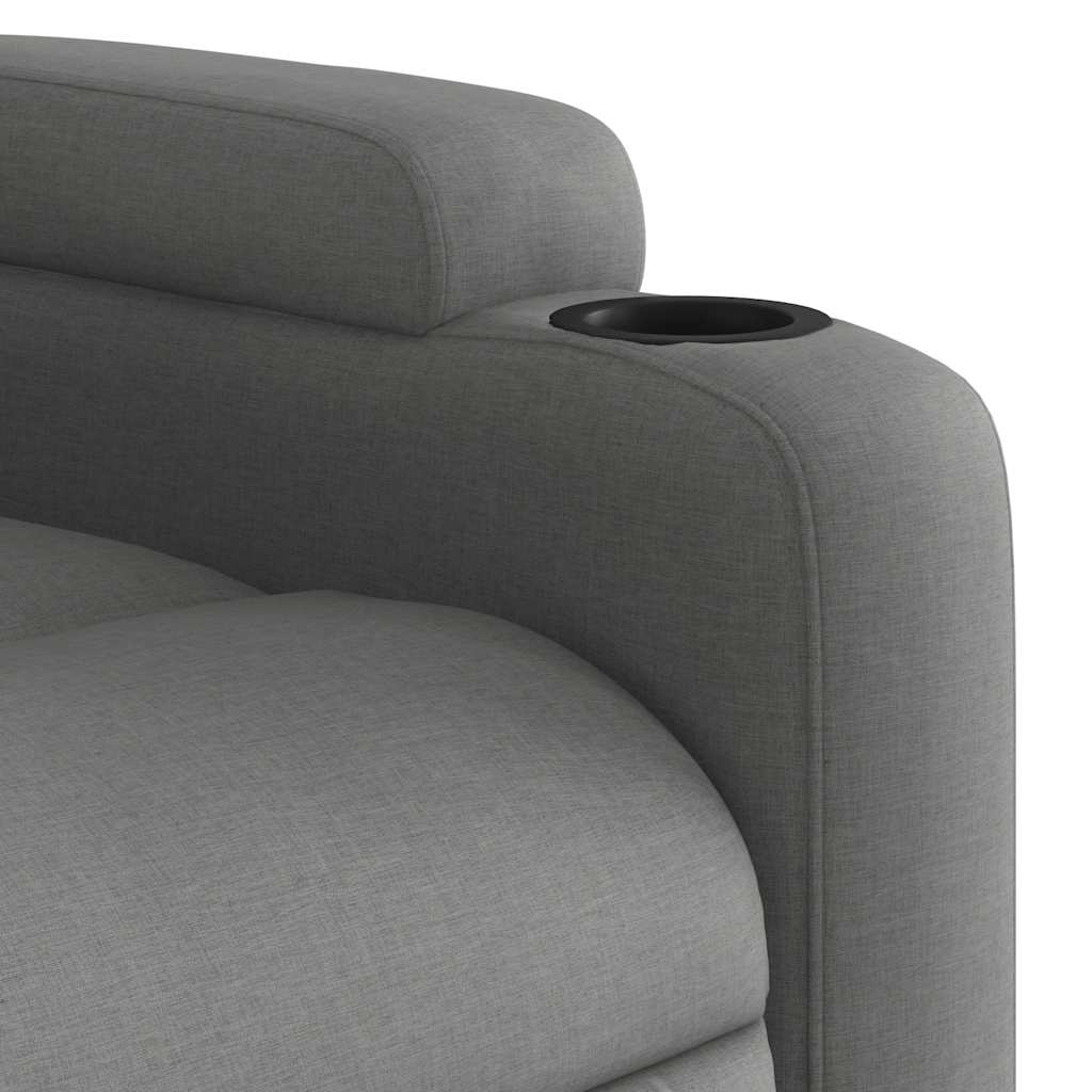 Fauteuil de massage inclinable gris foncé tissu - XIOS