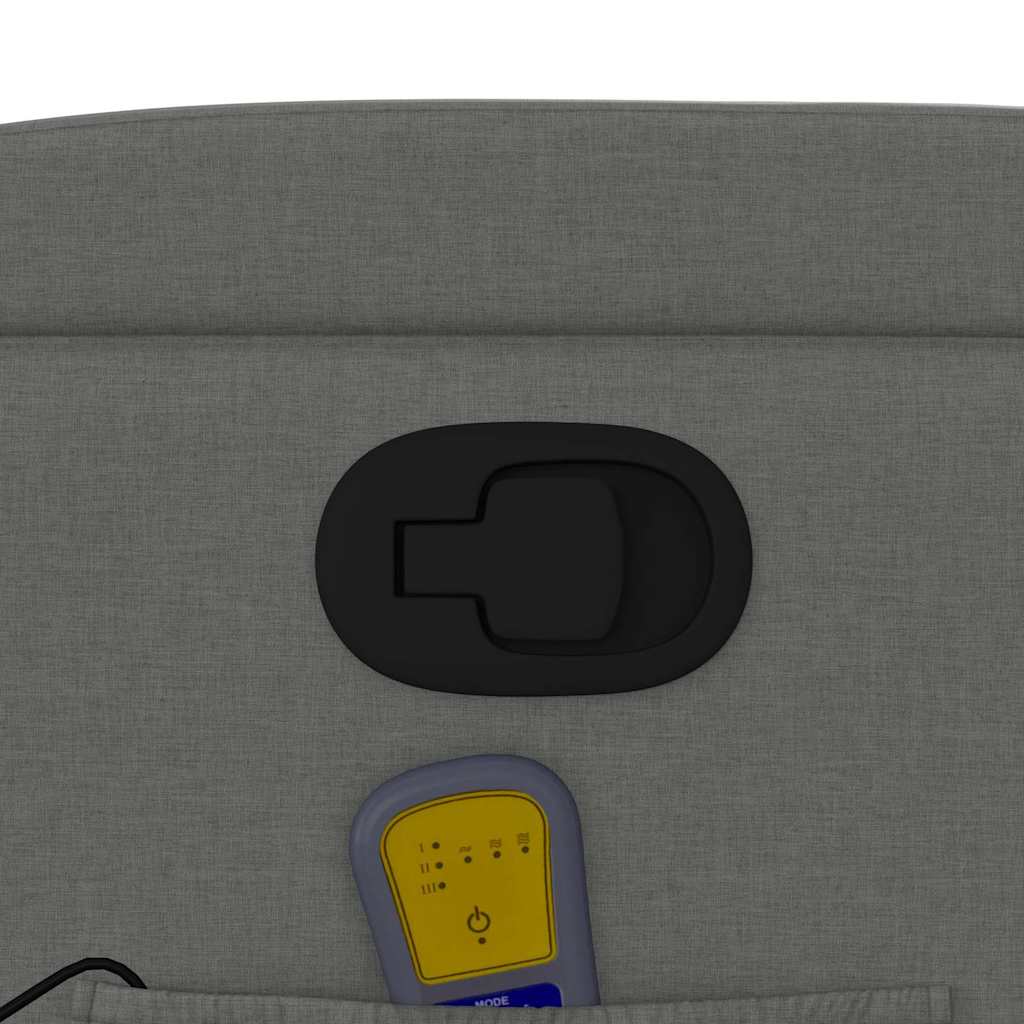 Fauteuil de massage inclinable gris foncé tissu - XIOS