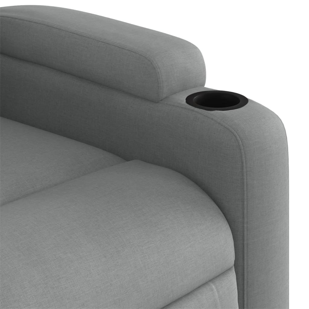 Fauteuil de massage inclinable gris clair tissu - XIOS