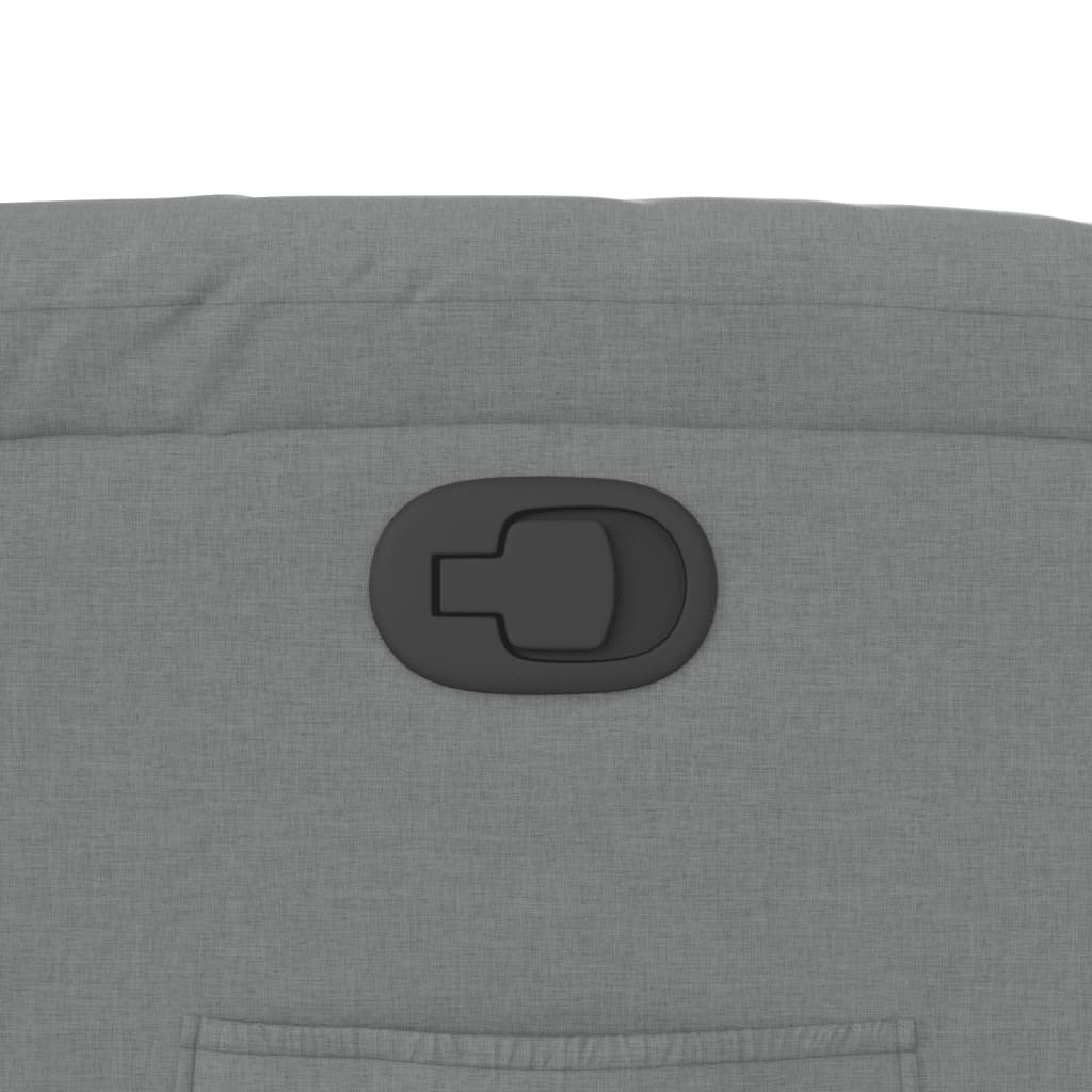 Fauteuil inclinable en tissu gris clair - XIOS