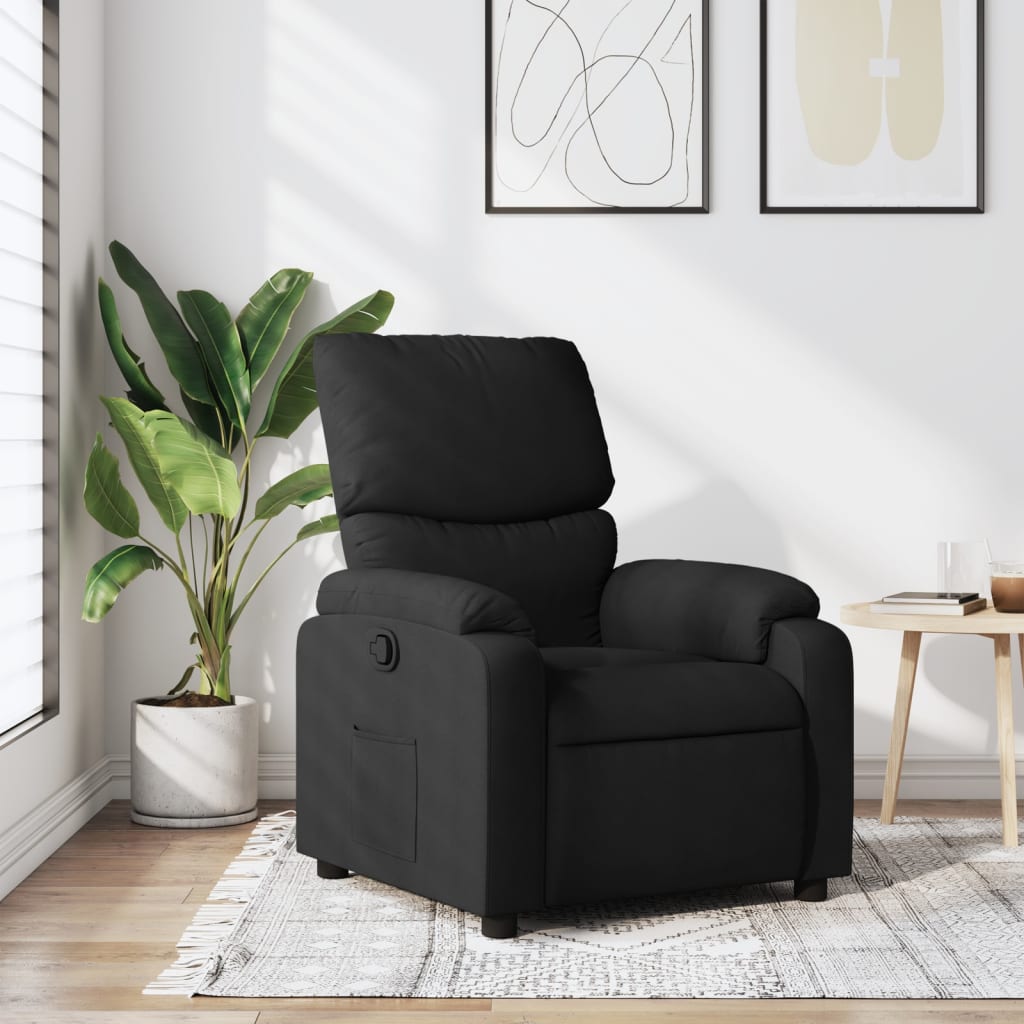 Fauteuil inclinable en tissu noir - XIOS