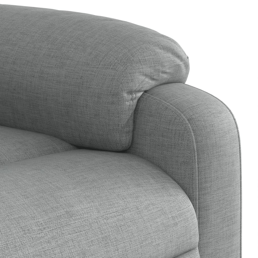 Fauteuil de massage inclinable gris clair tissu - XIOS