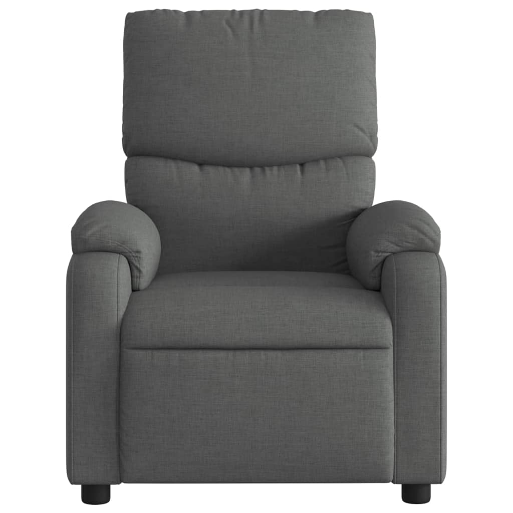 Fauteuil de massage inclinable gris foncé tissu - XIOS